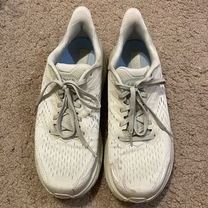 Hoka Clifton 8 Smoke Green and Celadon Tint Gym Shoes